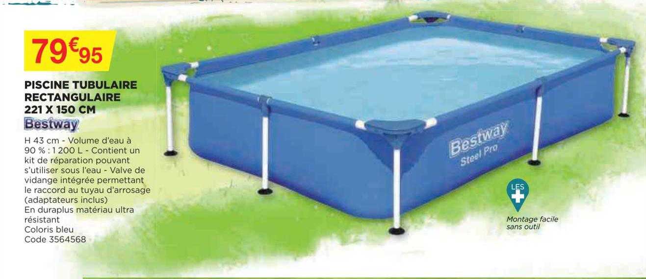Bâche De Protection Piscine Hors Sol 221 X 150 Cm – Tissu Oxford 210D Imperméable UV