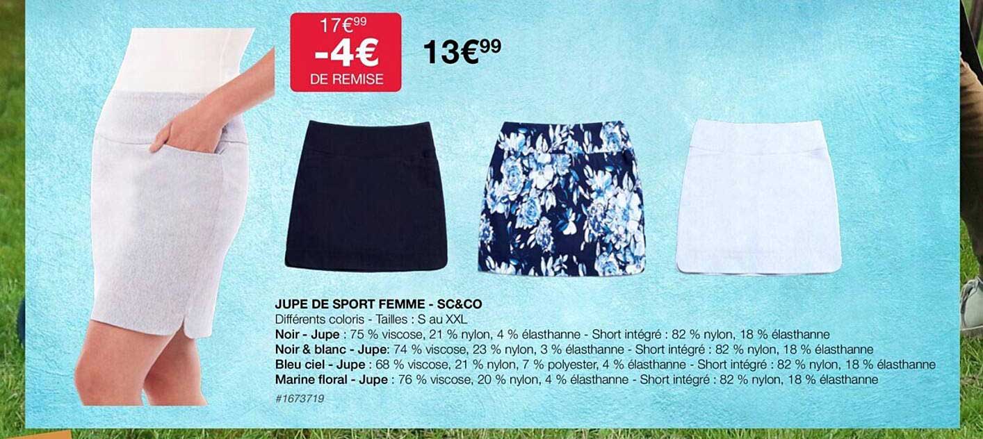 Promo Jupe De Sport Femme - Sc u0026 Co chez Costco - iCatalogue.fr