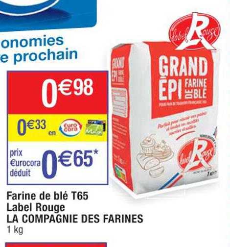 Farine de blé label rouge T65 LA CIE DES FARINES