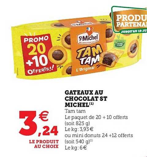 Offre Gateaux Au Chocolat St Michel Chez Hyper U