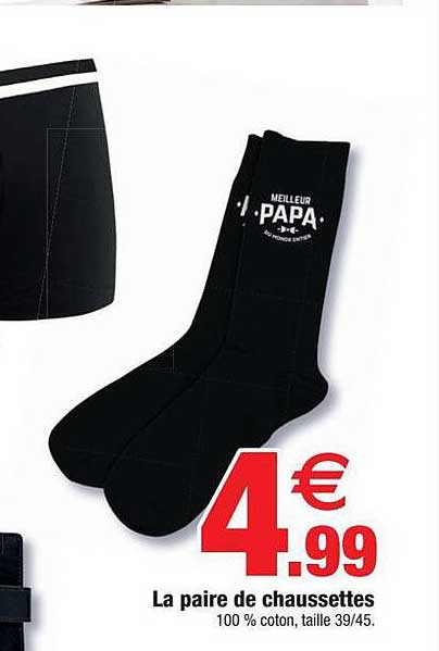 Promo La Paire De Chaussettes Chez Bazarland Icatalogue Fr