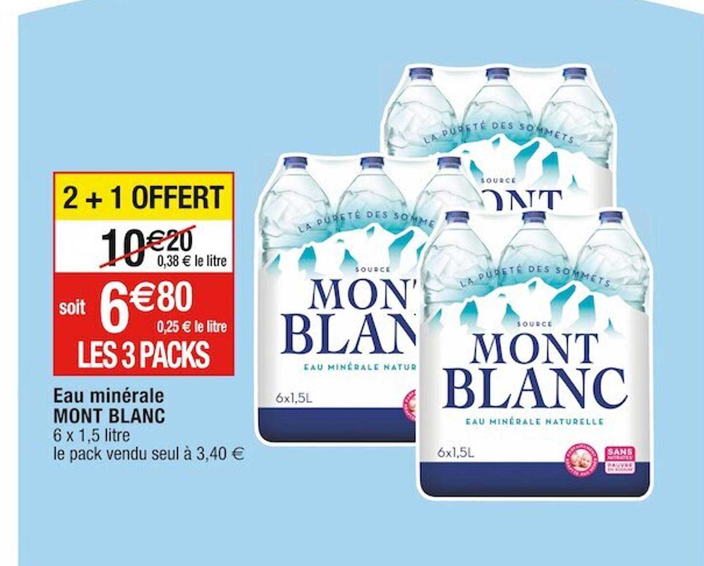 Promo Eau Minérale Mont Blanc chez Cora - iCatalogue.fr