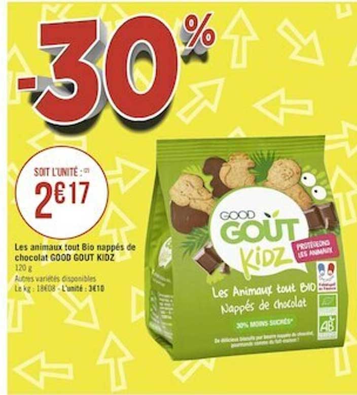 Compote Gourde Good Goût Kidz - Mini Cookidz Vanille Chocolat Bio - 115g - 30% De Sucre En Moins - Dès 3 Ans Biscuits Sans Sucre