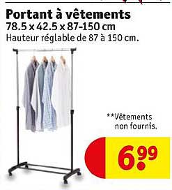Offre Le Portant A Vetements Chez Centrakor