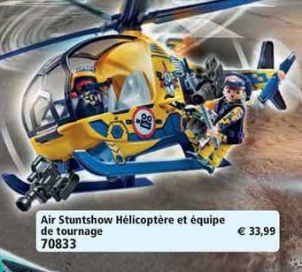 Playmobil - 70833 - Air Stuntshow - Air Stuntshow Hélicoptère éq. tournage