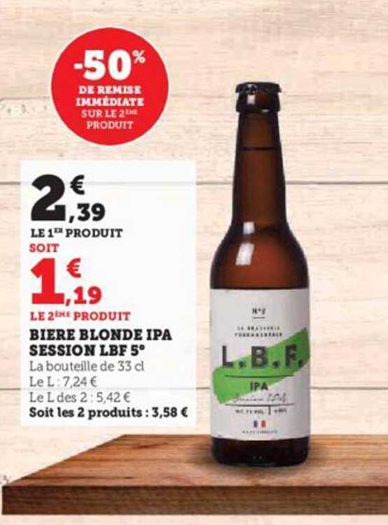 Promo Bière Blonde Du Corseau 9°, Bière Blonde Triple Puy D'enfer ...