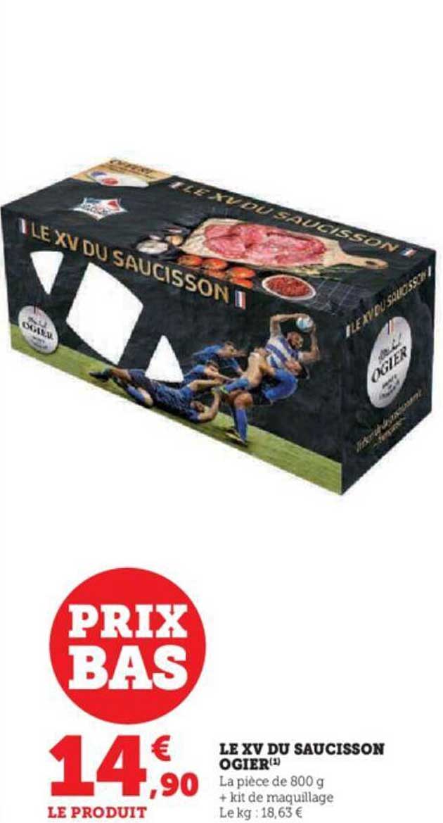 Promo COFFRET LE XV SAUCISSON chez Super U