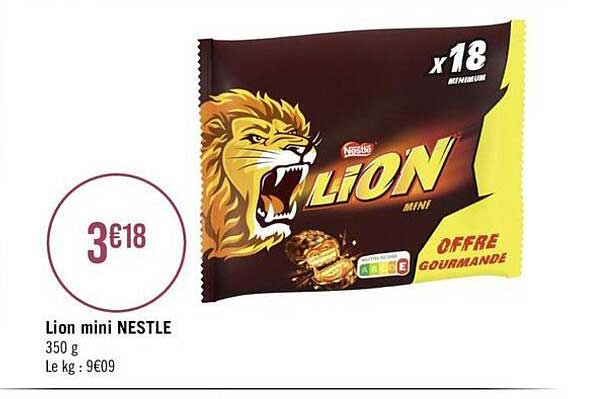Promo Lion Mini Nestlé chez Casino Supermarchés - iCatalogue.fr
