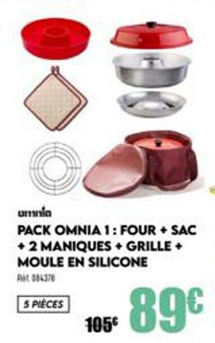 Pack Omnia Four + Sac + 2 Maniques + Grille + Moule En Silicone