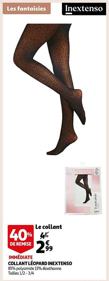 Offre Collant L opard In Extenso Chez Auchan