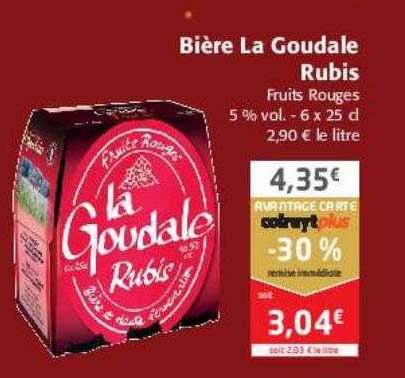 Lot De 6 Verres à Bière La Goudale 25cl - Neufs