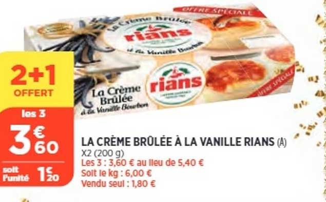 La Creme Brulee A La Vanille Rians7945 