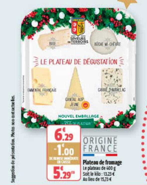Plateau de fromages Spécial Fêtes «Traditionnel » 2025 - L'Affinez : plateaux de fromages