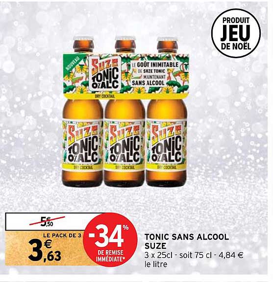 Promo Tonic Sans Alcool Suze chez Intermarché iCatalogue.fr — free download