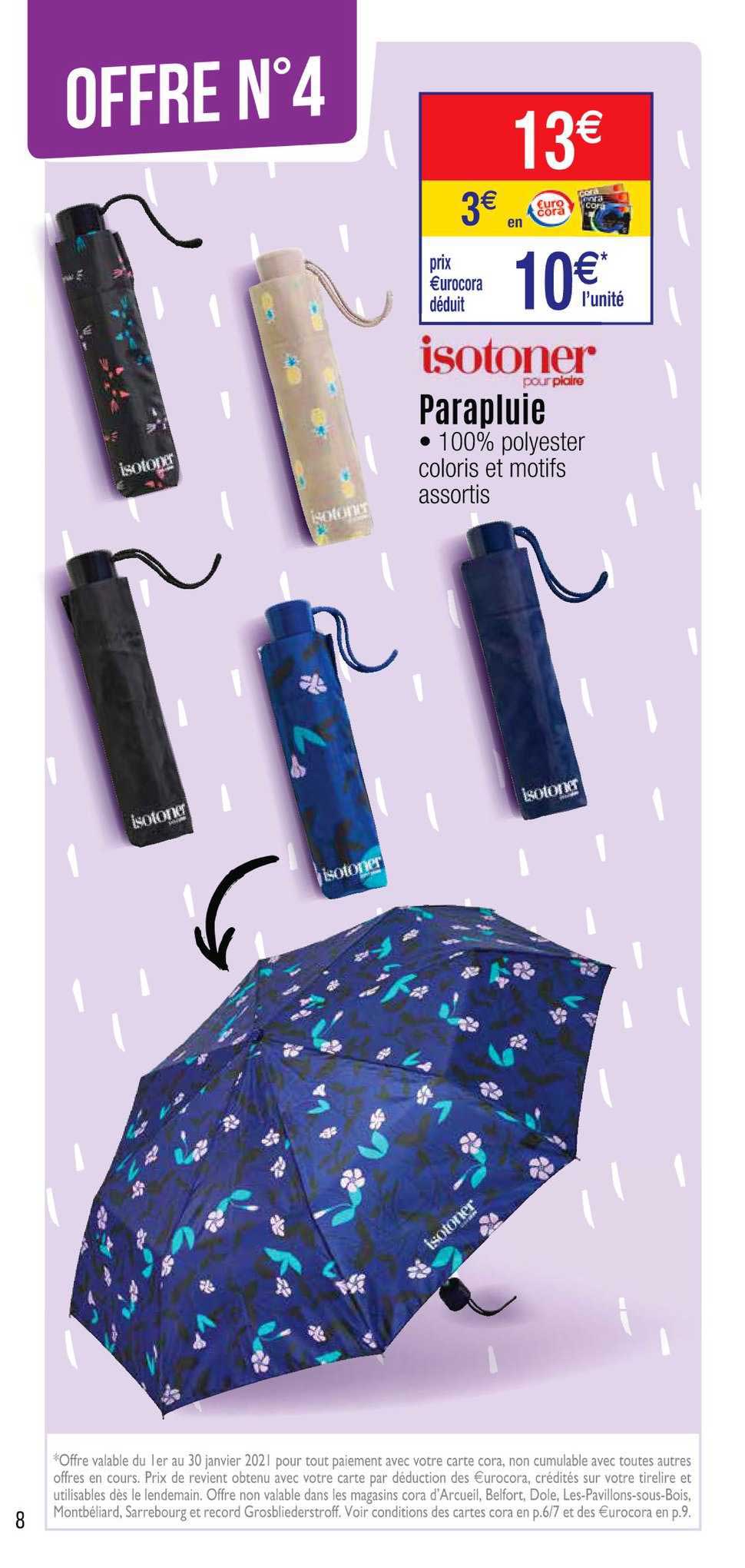 Cora Parapluie Isotoner