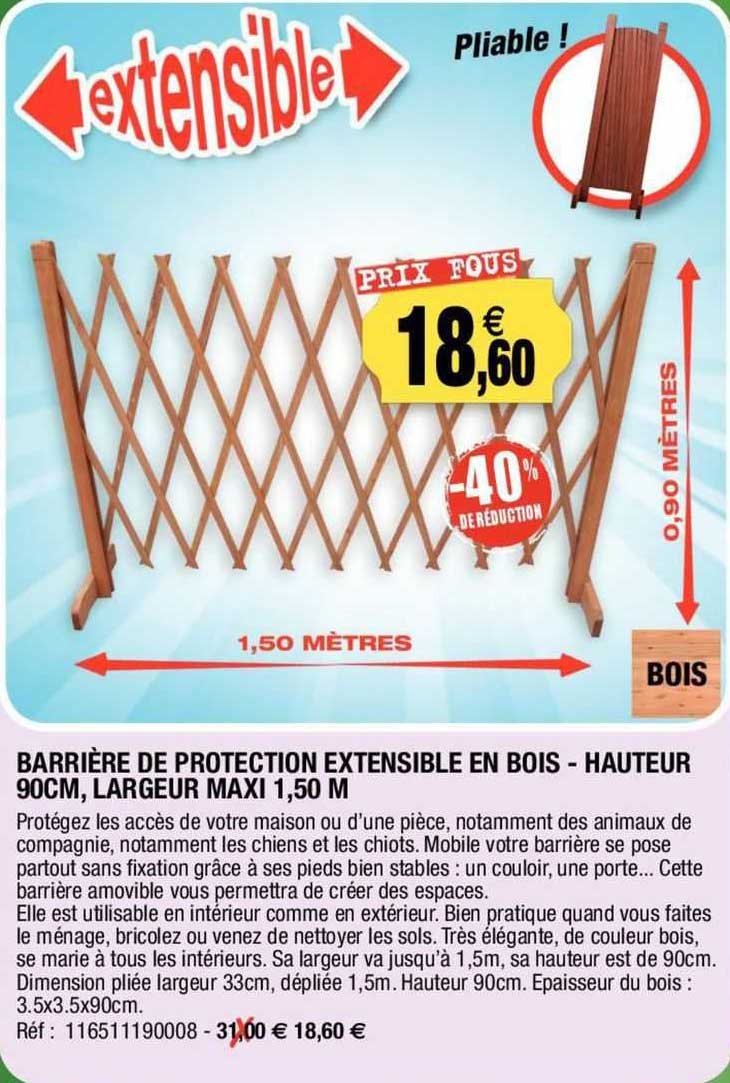 Webaby - Barrière De Sécurité Extensible Blanc à Prix Carrefour