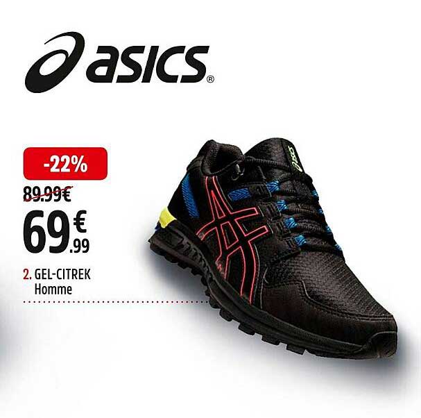 Promo Asics Gel citrek Homme chez Intersport iCatalogue