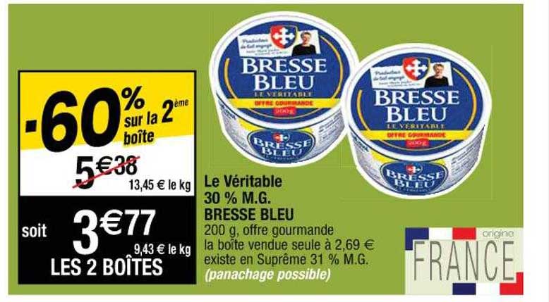 Promo Le Véritable 30 Mg Bresse Bleu Chez Cora Icataloguefr 