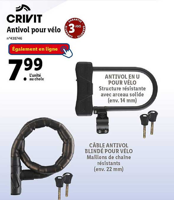 Antivol Pour Porte-vélo Attelage Green Valley - Réf. 160646, Compatible Avec Porte-vélo ECO 160636