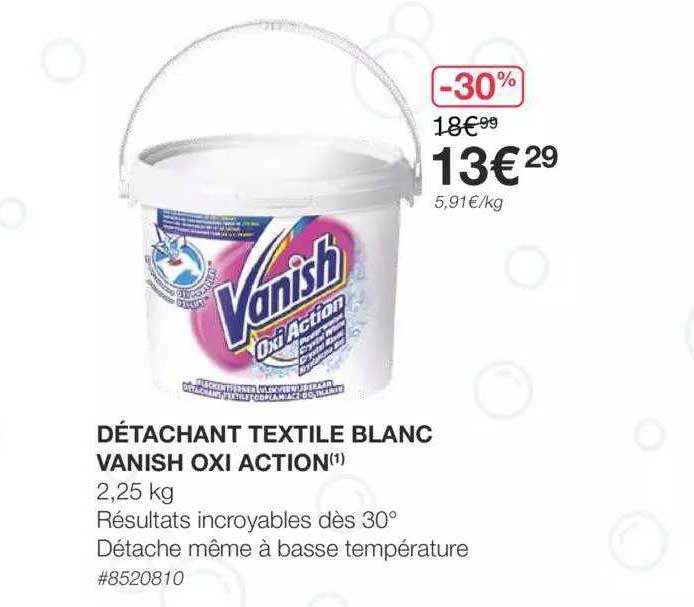 Offre Détachant Textile Blanc Vanish Oxi Action Chez Costco