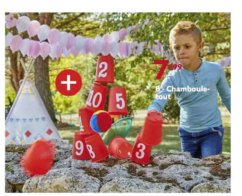 VERTBAUDET – Chamboule Tout Tanzanie – 6 Cylindres En Tissu + Balle à Grelot – Jeu D’adresse Pour Tout-petits Dès La Naissance