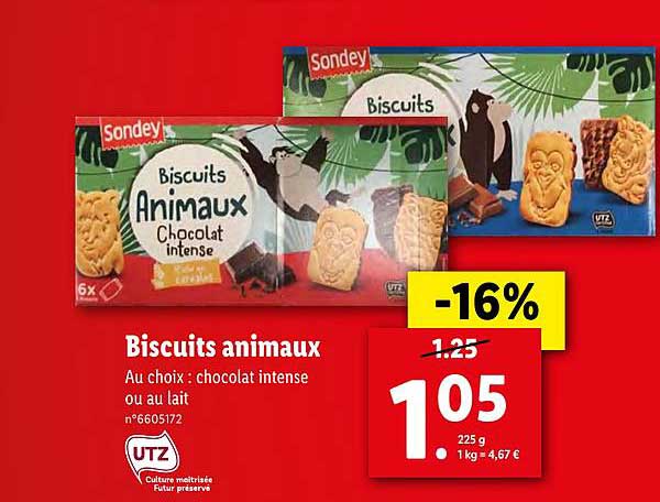 Offre Biscuits Animaux Sondey Chez Lidl