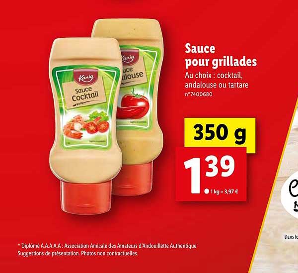 Promo Sauce Pour Grillades Kania chez Lidl iCatalogue.fr