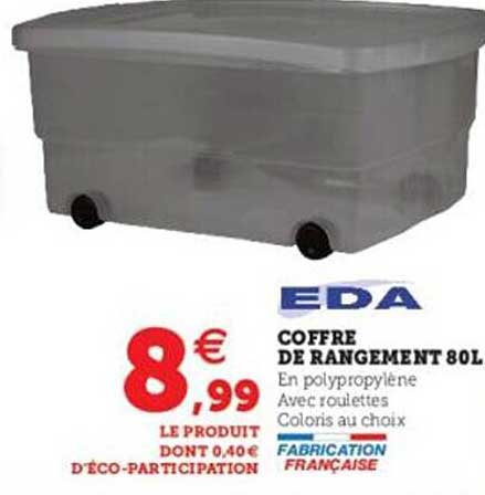 Promo Coffre De Rangement L Eda Chez Hyper U Icatalogue Fr