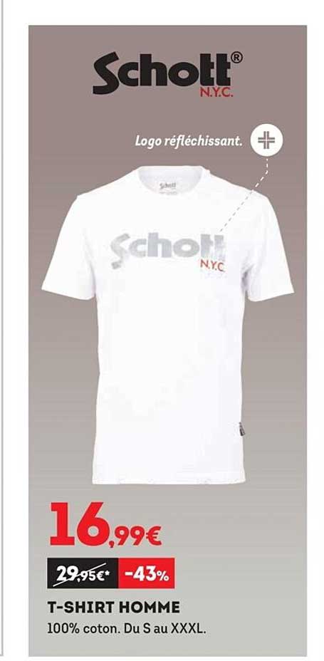 Sport 2000 T-shirt Homme Schott N.y.c.