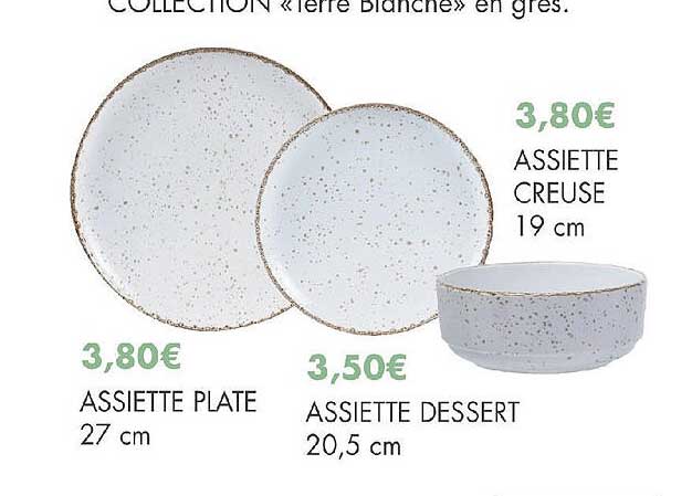 Promo Assiette Creuse Plate Ou Dessert Chez E Leclerc Maison