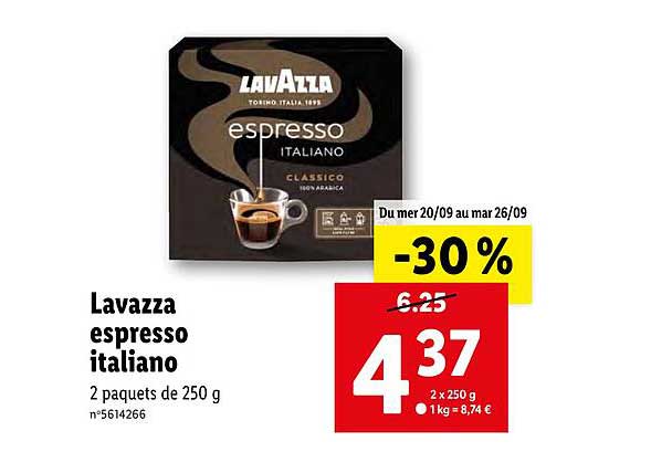 Promo Lavazza Espresso Italiano chez Lidl iCatalogue.fr