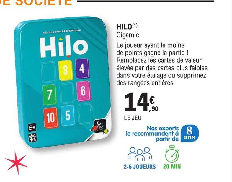 Gigamic Hilo Gioco Da Tavolo - Sostituisci Carte, Segna Punti - Per 2-6 Giocatori, 8+ Anni - Scatola Metallica