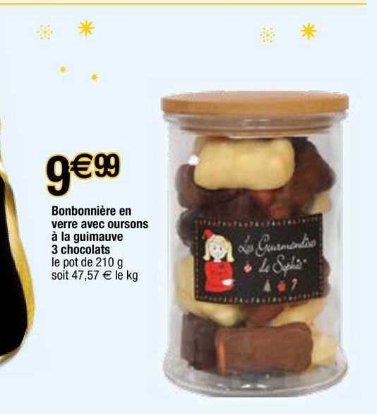 Bonbonnière En Verre Avec Couvercle Métal 16x13x16 Cm - Rangement Bonbons, Aliments Secs, Déco Personnalisable