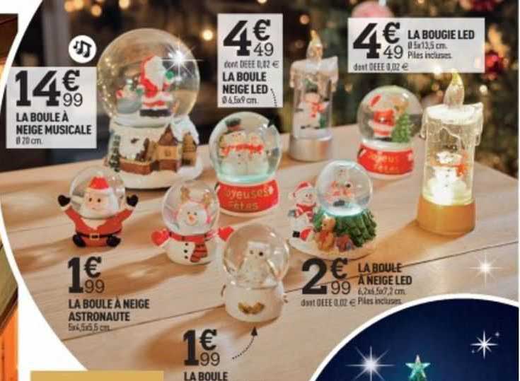 Lampe Boule à Neige Éclairée Musicale - Lanterne Noël Avec Paillettes Et Boîte à Musique