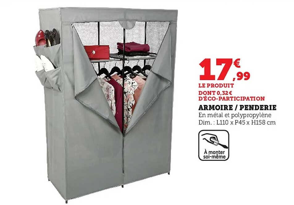 Promo Armoirependerie chez Hyper U iCatalogue.fr