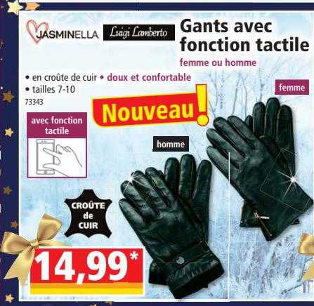 Gants De Moto En Cuir Avec Fonction écran Tactile