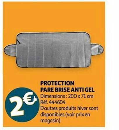 Promo Protection Pare Brise Anti Gel chez Auchan
