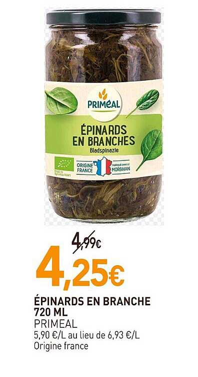 Choucroute Bio Primeal – Pot De 720 Ml (680 G), Ingrédients Simples, Qualité Bio