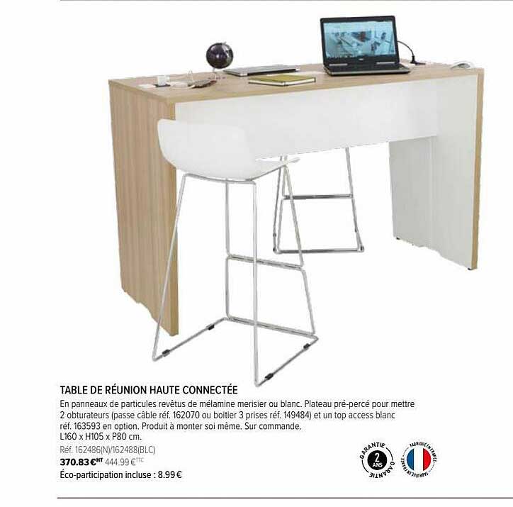 Offre Table De Réunion Haute Connectée chez Top Office