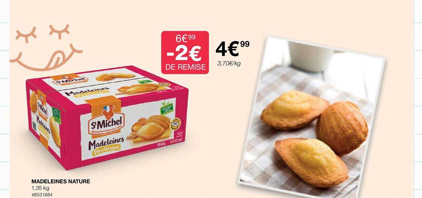 Promo Madeleines Nature chez Costco