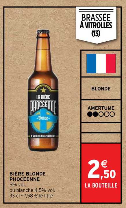 Promo Bière Blonde Phocéenne chez Intermarché - iCatalogue.fr