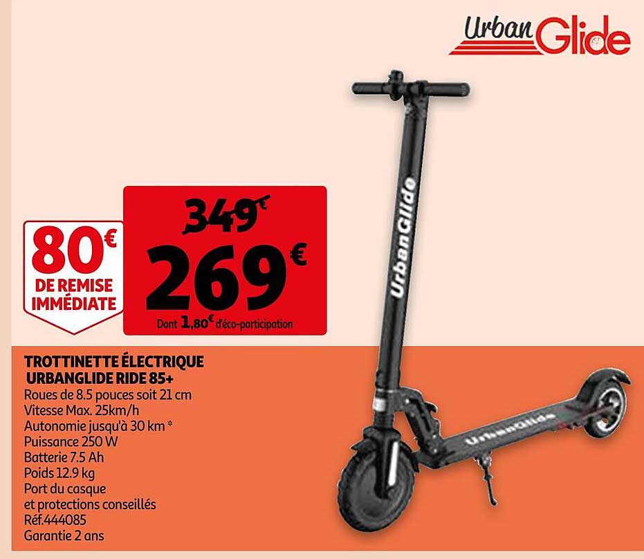 Promo Urbanglide trottinette électrique ride 100xs chez Auchan