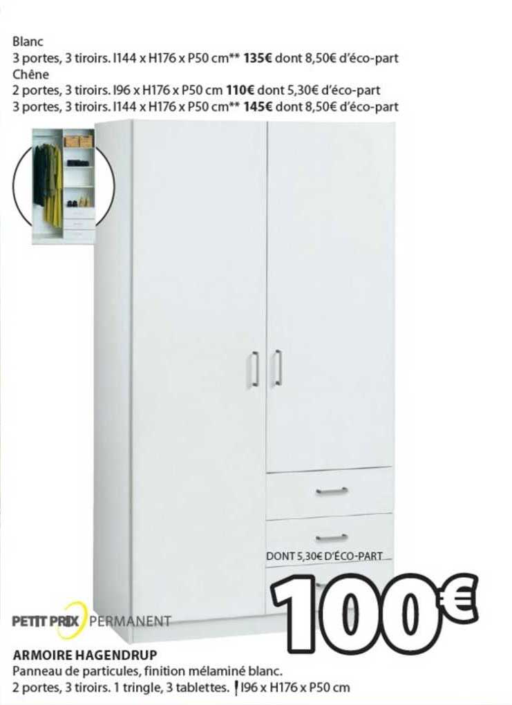 Promo Armoire Hagendrup chez JYSK iCatalogue.fr