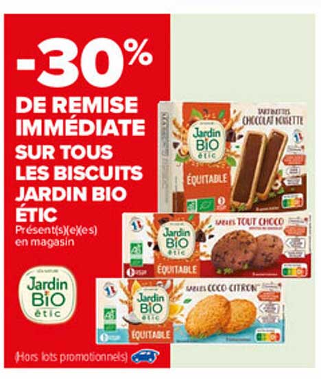 Offre Biscuits Jardin Bio Etic Chez Carrefour