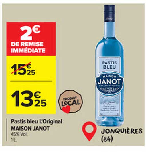 Pastis bleu PASTIS JANOT