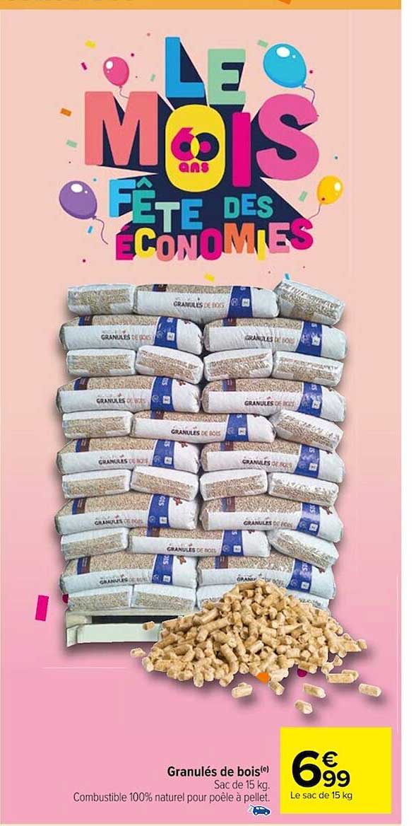 Promotion Granules De Bois Carrefour