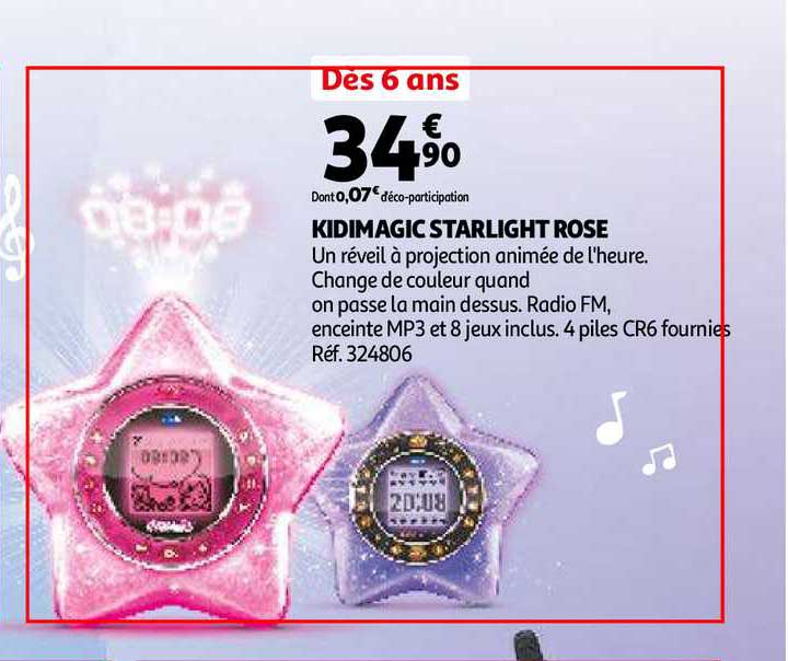 Promo Kidimagic kidimagic starlight rose chez Auchan
