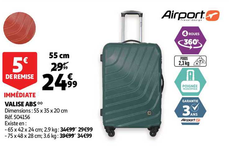 Auchan Direct Valise Abs Airport Travel Design