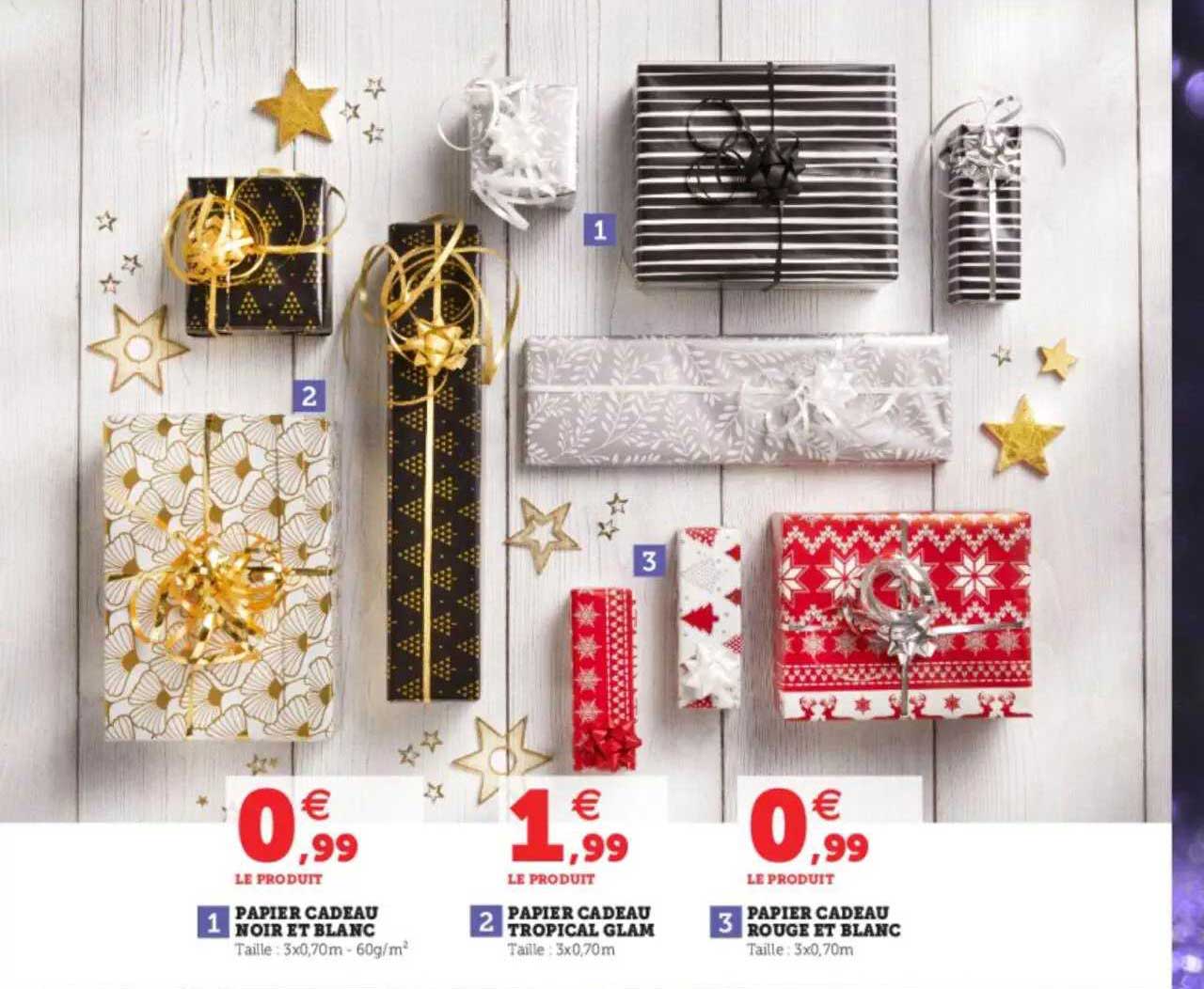 Papier Cadeau Noir Et Or 5 Rouleaux - Avec Ruban Et Adhésif Pour Noël, Anniversaire, Mariage