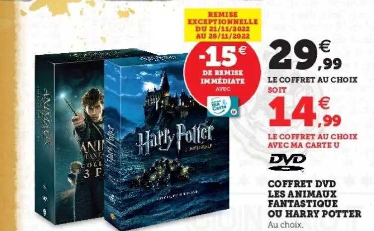 Promo Coffret Dvd Harry Potter chez Hyper U